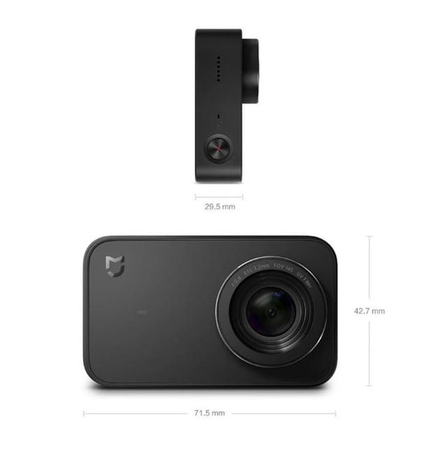 أدوات تصوير كاميرا Mijia 4K sports Xiaomi Mijia Panoramic 360° مع حامل ضد الإهتزاز وبطارية إضافية من شاومي سوداء - SW1hZ2U6NzczMDE=