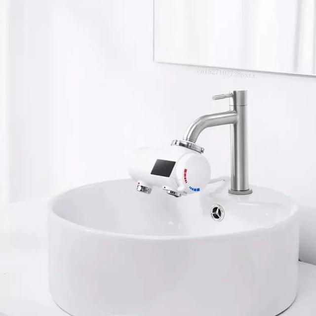 xiaomi youpin xiaoda instant heating faucet kitchen electric water heater 30 50 temperature cold warm adjustable faucet - SW1hZ2U6NzkwNDI=