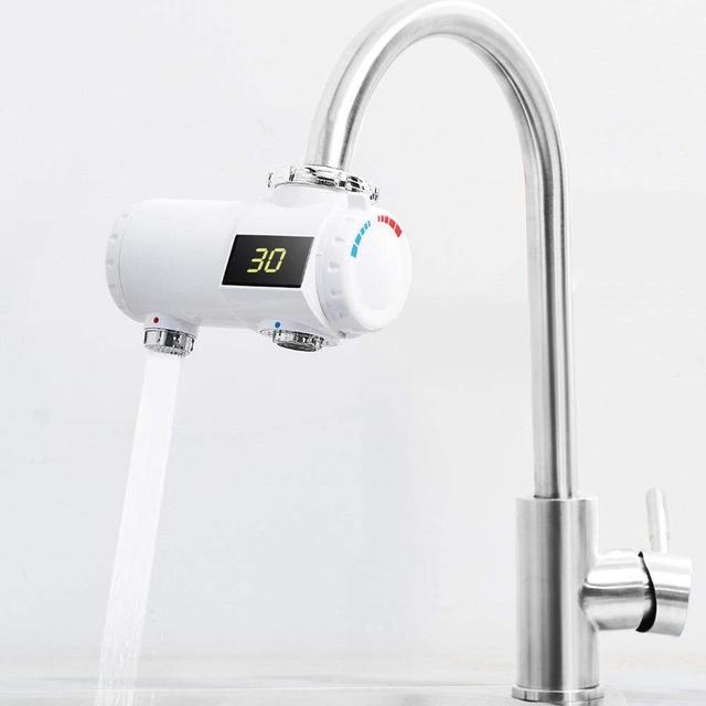 xiaomi youpin xiaoda instant heating faucet kitchen electric water heater 30 50 temperature cold warm adjustable faucet - SW1hZ2U6NzkwMzk=