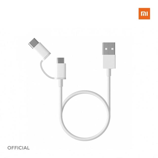 Xiaomi mi 2 in 1 usb cable micro usb to type c 100cm - SW1hZ2U6NjAzOTk=