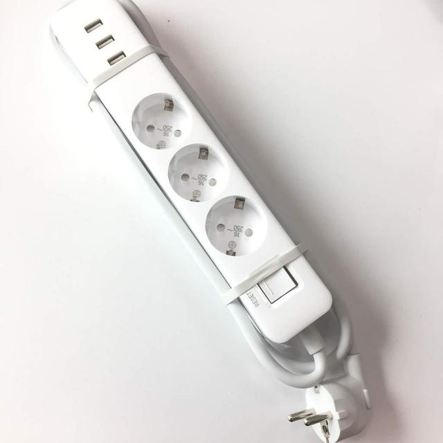 مشترك كهربائي وشاحن Mi Power Strip USB EU -متعدد المخارج- أبيض- شاومي - SW1hZ2U6NjAyNTY=