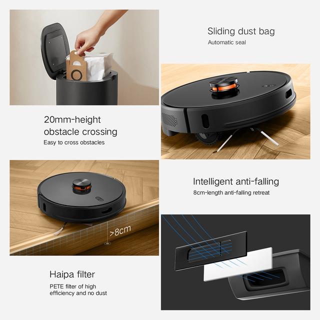 Xiaomi Lydsto R1 with Smart Station Innovation & Intelligence Robot Auto 5200 MAh Vacuum Cleaner 200ml Dust Tank - SW1hZ2U6ODk1Nzc=
