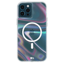 Case-Mate case mate soap bubble w magsafe case for apple iphone 12 pro max 10ft drop protection w micropel antimicrobial layer bubble effect design wireless charging compatible iridiscent - SW1hZ2U6ODczODE=