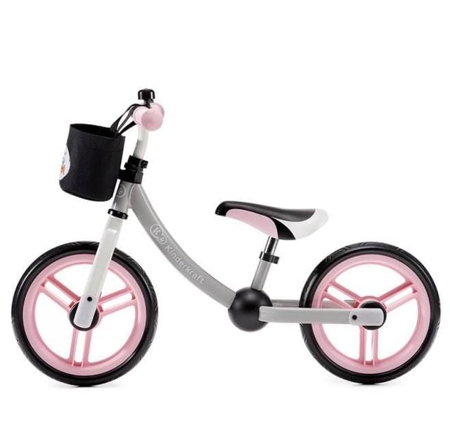 kinderkraft balance bike 2way next light pink z akcesoriami - SW1hZ2U6ODUzNzY=