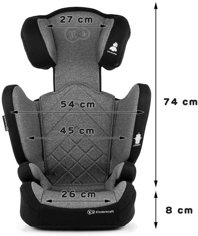kinderkraft car seat xpand grey with isofix system - SW1hZ2U6ODc2Mjk=