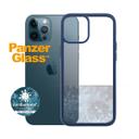 كفر بإطار أزرق PanzerGlass iPhone 12 Pro Max ClearCase - Drop Protection Treated w/ AntiMicrobial, Anti-Scratch, Anti Ageing & Discoloration, Screen Protector Friendly Supports Wireless Charging - SW1hZ2U6ODcyODg=