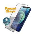 حامي الشاشة PanzerGlass Like A Pro Apple iPhone 12 Mini Screen Protector - Edge to Edge Fit Tempered Glass w/ AntiMicrobial Surface Protection, Case Friendly & Easy Install - Black Frame - SW1hZ2U6ODUyMjg=