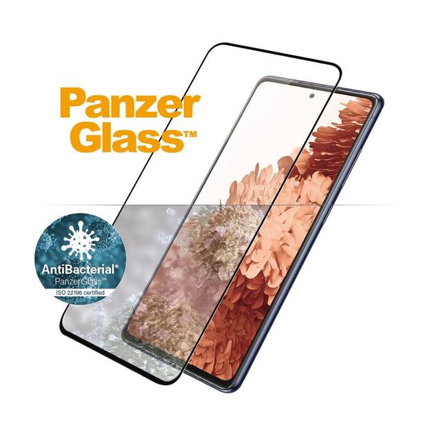 panzerglass like a pro samsung galaxy s21 plus screen protector finger print enabled edge to edge fit w antimicrobial surface protection case friendly easy install black frame - SW1hZ2U6ODUyNDM=