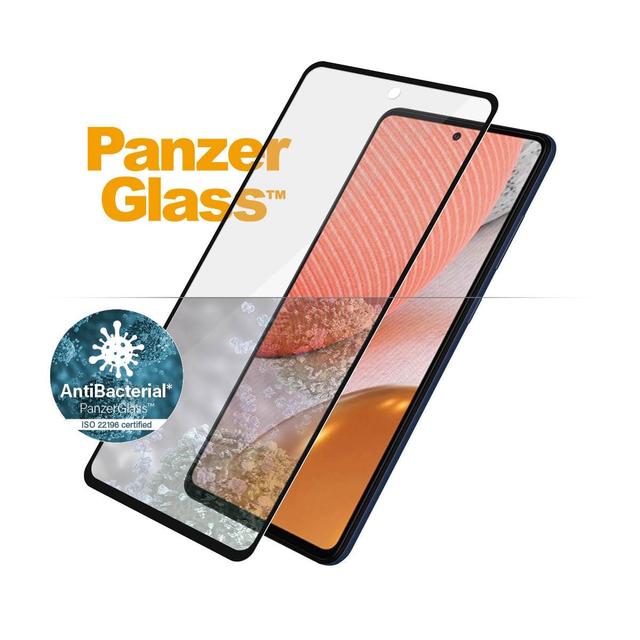 panzerglass samsung galaxy a72 5g screen protector edge to edge fit tempered glass w antimicrobial surface protection case friendly easy install black frame - SW1hZ2U6ODUyNTU=