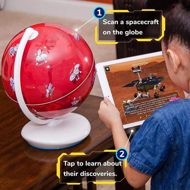 playshifu Orboot Mars by PlayShifu (App Based) - Interactive AR Globe for Planet Mars Research, Space Adventure Educational Toy for Boys & Girls - SW1hZ2U6ODcxNTE=