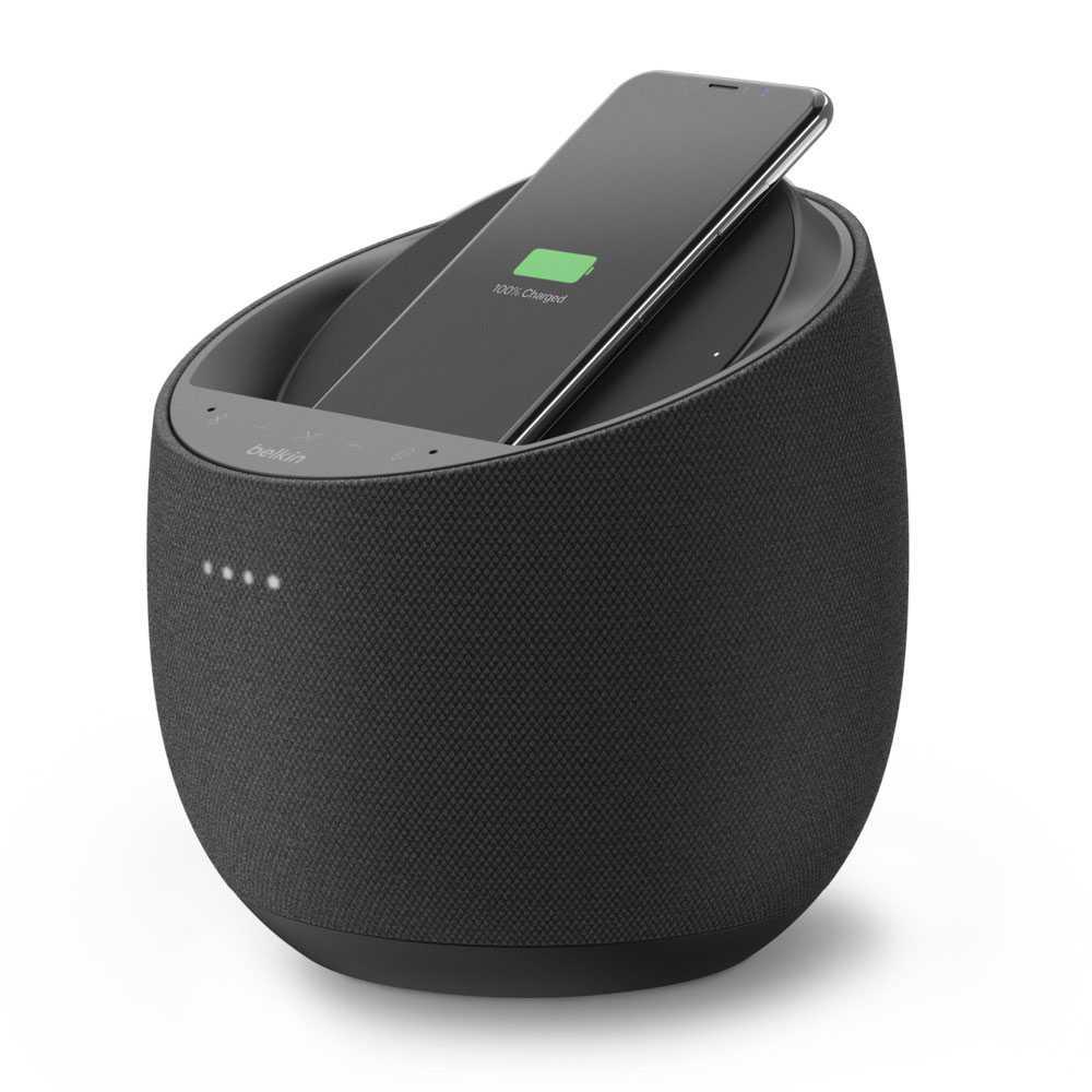 شاحن لاسلكي مع مكبر صوت بيلكن Belkin Soundform Elite Hi-Fi Smart Speaker with Wireless Charger Black - cG9zdDo5Mjg2Nw==