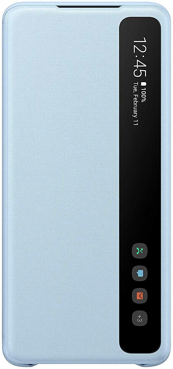 كفر سامسونج اس 20 بلس أصلي أزرق Samsung Galaxy S20+5G Smart Clear View Cover Blue