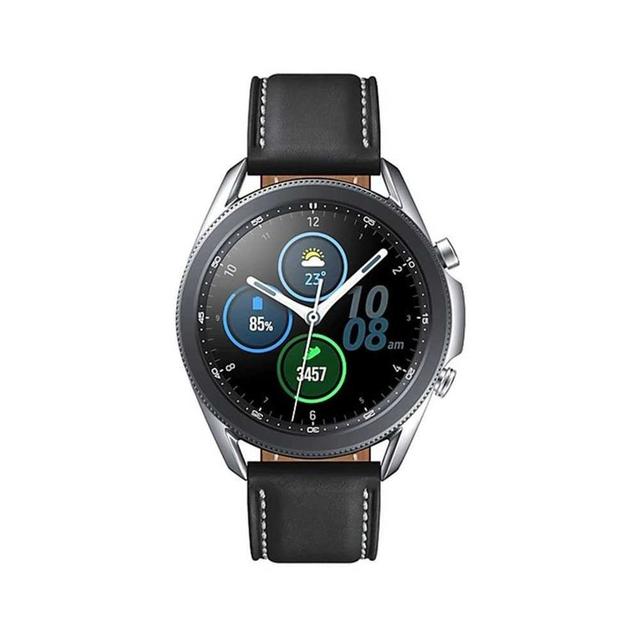 ساعة سامسونج الذكية Samsung Galaxy Watch 3 45mm - Mystic Silver - SW1hZ2U6MTAxNTM3