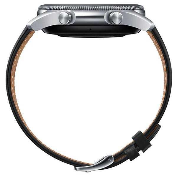 ساعة سامسونج الذكية Samsung Galaxy Watch 3 45mm - Mystic Silver - SW1hZ2U6MTAxNTQ1