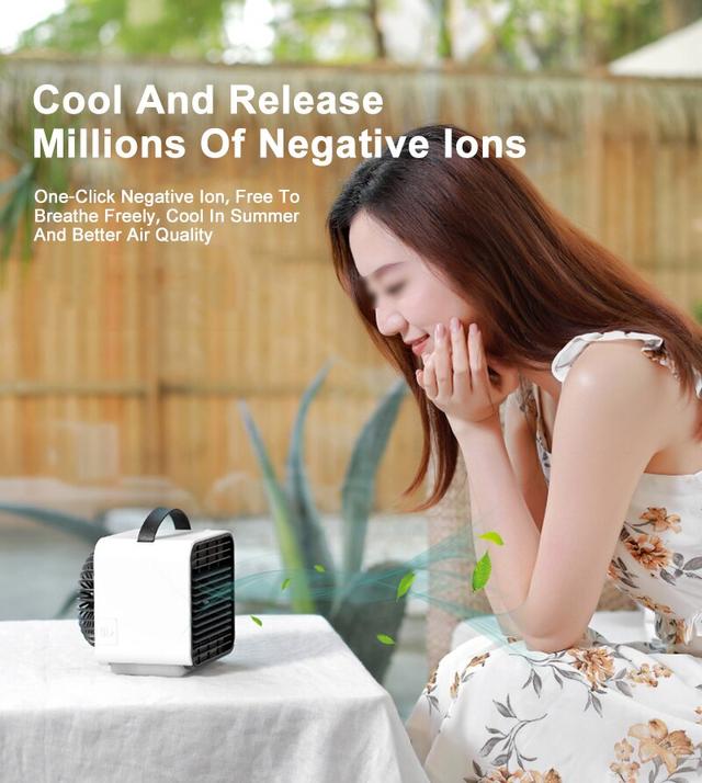 Xiaomi Youpin Mini negative ion air conditioning fan-white - SW1hZ2U6OTA5NDk=