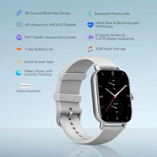 Xiaomi Amazfit GTS 2 Smartwatch - SW1hZ2U6OTA1NTg=