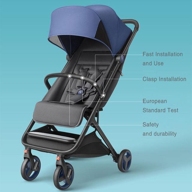 عربة أطفال Mitu Baby Stroller Folding 4 Wheels shock من شركة - XIAOMI - SW1hZ2U6OTAzNzU=