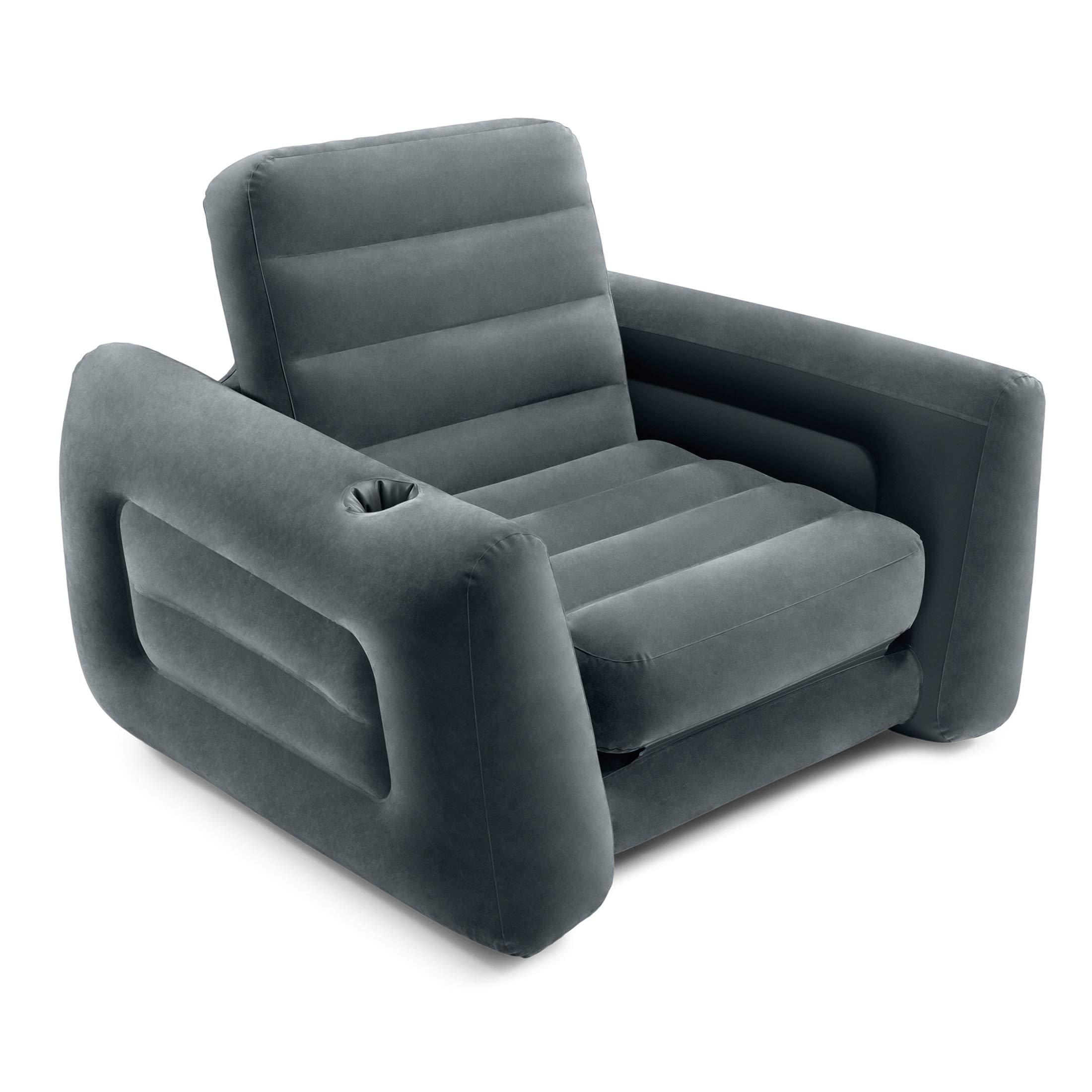 Intex 2 In 1 Inflatable Chair Bed-الكرسي القابل للنفخ متعدد الوظائف