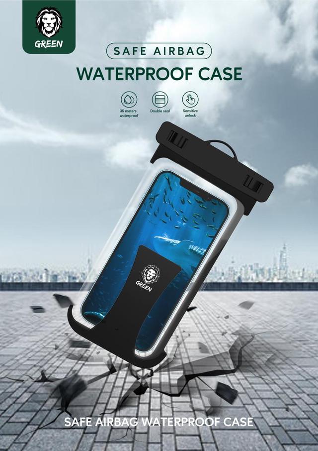 Green Lion Green Safe Airbag Waterproof Case 8" - Black - SW1hZ2U6MTA3Nzc5