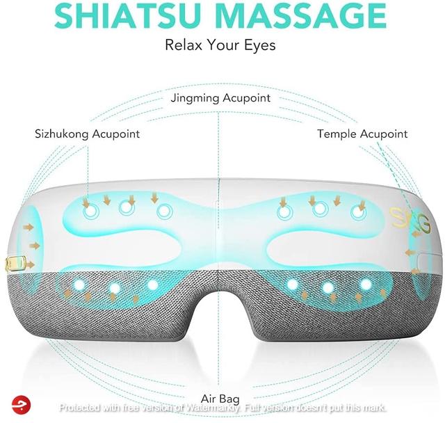 SKG Eye Massager with Heat Compression - SW1hZ2U6MTE0MzY3