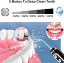 Water Flosser 5 modes 300ml USB Recharging Portable Oral Irrigator for Teeth, Braces, Rechargeable & IPX7 Waterproof with Travel Bag, 2500 mAH battery - SW1hZ2U6MTE1ODA5