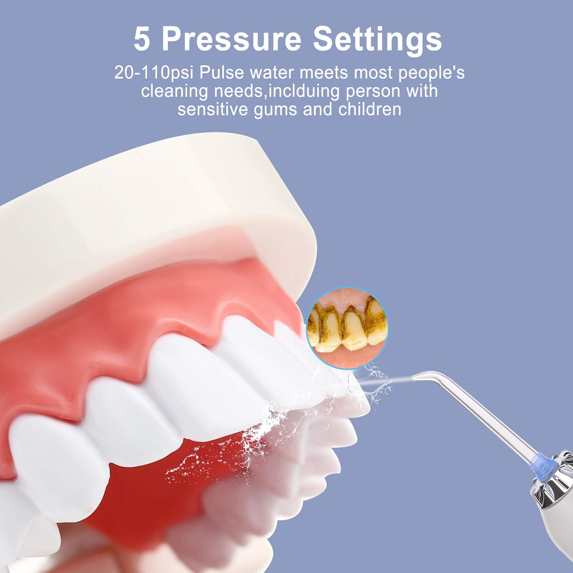 جهاز خيط الاسنان H2ofloss Portable Oral Irrigator - 4}