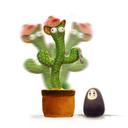 Dancing Cactus Toy, Talking Cactus Toy Repeats What You Say, Wriggle Dancing and Singing Electronic Luminous Cactus, Funny Creative Early Childhood Education Toys - SW1hZ2U6MTE1ODUx