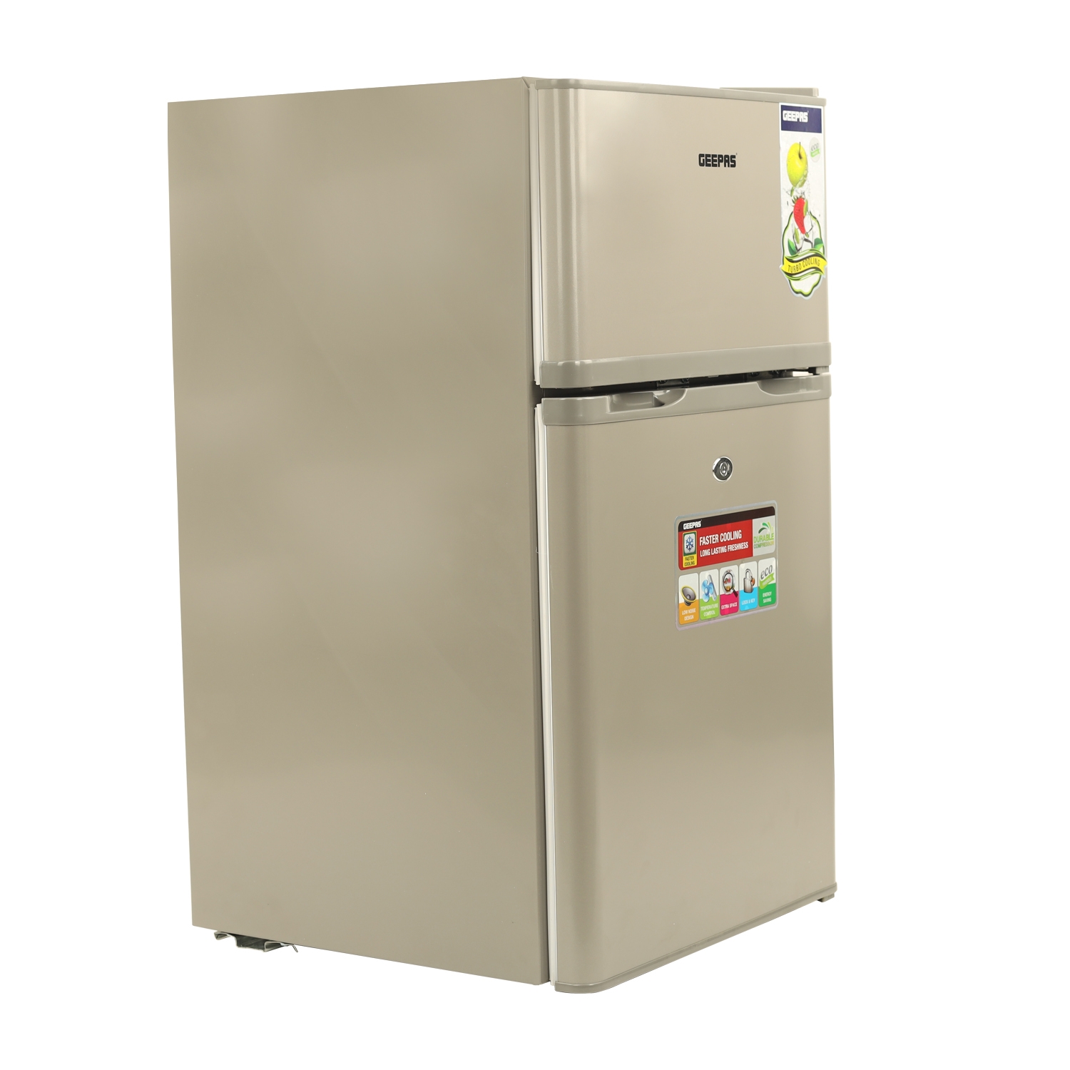 ثلاجة ببابين بسعة 125 ليتر 125L DoubleDoor  Refrigerator - Geepas