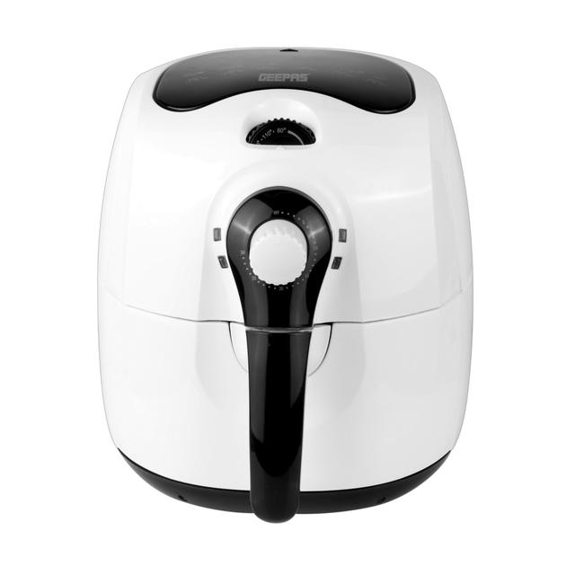 Geepas GAF2706 1650W 4L Air Fryer with Rapid Air Circulation System - 80-200 C Adjustable Temperature Control for Healthy Oil Free or Low Fat Cooking - 30 Minute Manual Timer, Overheat Protection - 2 Year Warranty - SW1hZ2U6MTM1MDk5