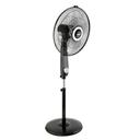 Geepas 16" Stand Fan with Remote Control - 3 Mode/Speed, 5 Leaf Blade Wide Oscillation, Adjustable Height & Tilt Setting With Led Display - 7.5 Hours Timer - SW1hZ2U6MTM3NTMy