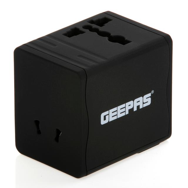 محول يو اس بي Geepas Universal Adapter For Electric Devices,two USB ports 5 Volts and 2.1 Amperes - SW1hZ2U6MTM0OTM2