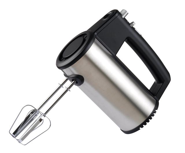 Geepas GHM43022 300W Hand Mixer - Professional Food & Cake Mixer for Baking - 5 Speed with Turbo Function, Includes Chrome Extra Long Beaters and Dough Hooks - SW1hZ2U6MTM5MzA3