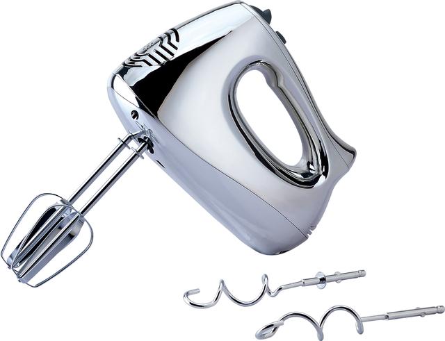 Geepas GHM6127 200W Hand Mixer - 5 Speed Function with Turbo, 2 Stainless Steel Beaters & Dough Hooks, Eject Button - 2 Years Warranty - SW1hZ2U6MTM5MzQ0