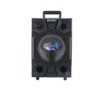 Geepas GMS8575 8Inch Trolley Bluetooth Speaker - Wireless Microphones, Battery Rechargeable - Karaoke DJ Speaker with LED Lights -USB & Auxiliary Inputs - SW1hZ2U6MTQxODE4