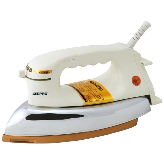 Geepas GDI2780 1200W Automatic Dry Iron- Durable Teflon Plated Sole Plated- Auto Shut Off, Temperature Setting Dial, Overheat Protection - SW1hZ2U6MTM2NDI4