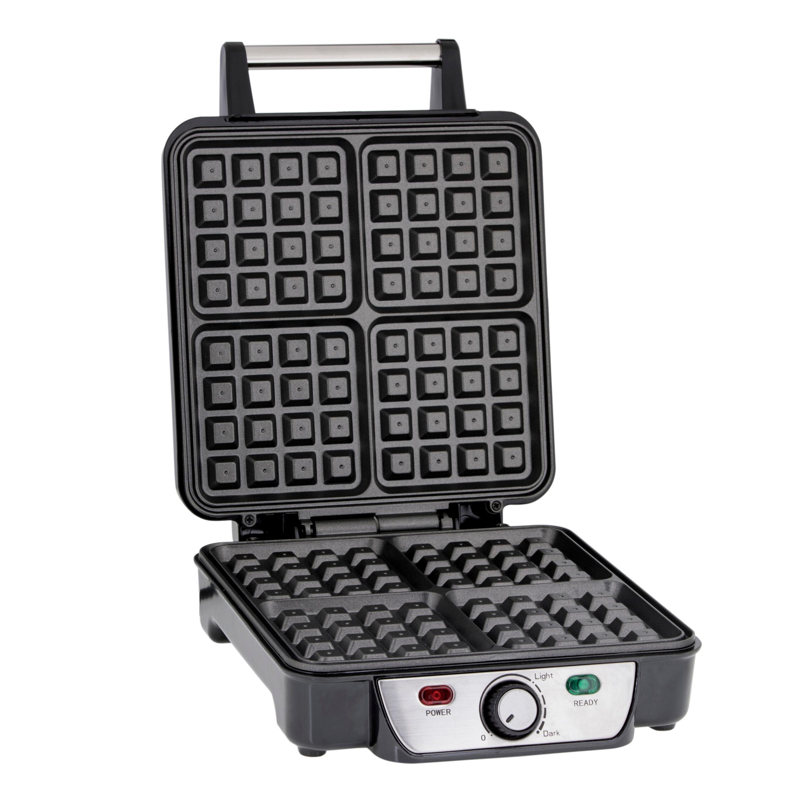 جهاز الوافل 4 قطع 1100 واط مقاوم للإلتصاق جيباس Geepas Waffle Maker - cG9zdDoxNDgwNzk=