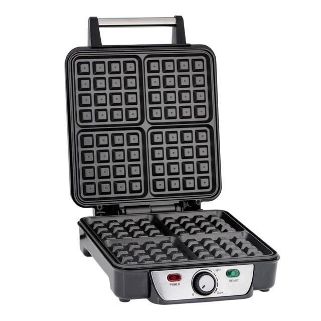 Geepas GWM5417 Electric Waffle Maker 1100W- 4 Slice Non-Stick Electric Belgian Waffle Maker with Adjustable Temperature Control - Pre-heating, Cool Touch Body & Handle - Automatic Safety Protection - SW1hZ2U6MTQ4MDc5