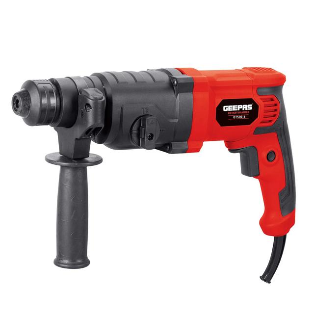 Geepas GT59016 800W Rotary Hammer Electric Drill with Double Pendulum Load Bearing for Superior Impact Energy - 13mm Chuck and Adaptor - 230-240V - SW1hZ2U6MTQ0OTA1
