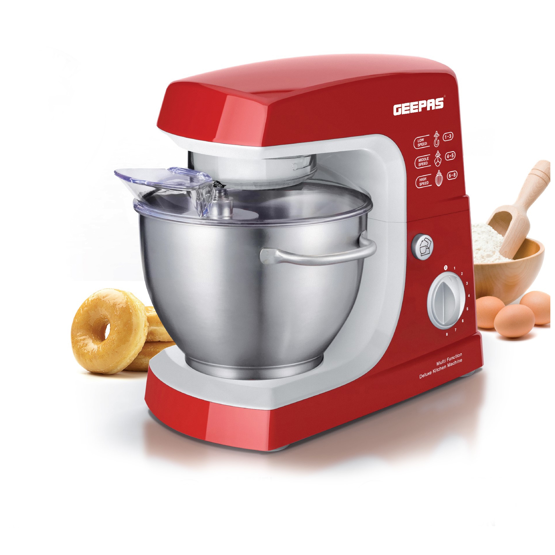 عجانة كهربائية 3في1 بقوة 600 واط بسعة 4.2 ليتر 3In1 600W Mixer Blender 4.2L - Geepas