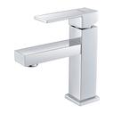Geepas Single Lever Wash Basin Mixer, Designer Bath Taps Made of Strong and Durable Solid Brass and High-Quality Ceramic Cartridge, 25 MM - SW1hZ2U6MTQ0NDI1