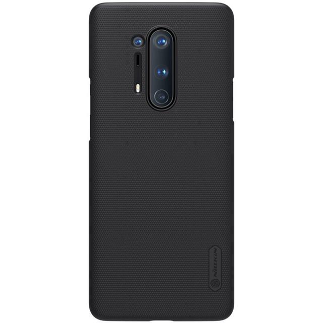 Nillkin OnePlus 8 Pro Case Mobile Cover Super Frosted Shield Hard Phone Cover with Stand [ Slim Fit ] [ Designed Case for OnePlus 8 Pro ] - Black - Black - SW1hZ2U6MTIyNjMz