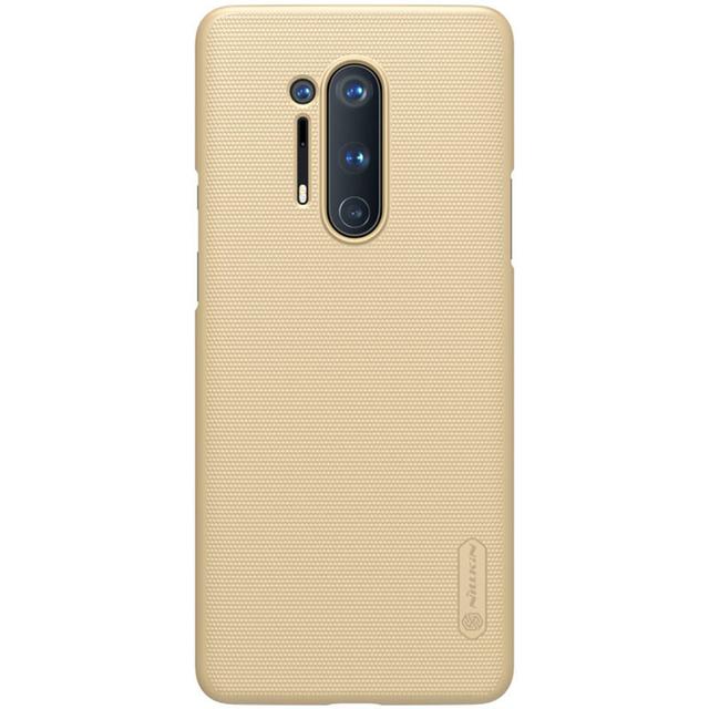 Nillkin OnePlus 8 Pro Case Mobile Cover Super Frosted Shield Hard Phone Cover with Stand [ Slim Fit ] [ Designed Case for OnePlus 8 Pro ] - Gold - Gold - SW1hZ2U6MTIzMTE0