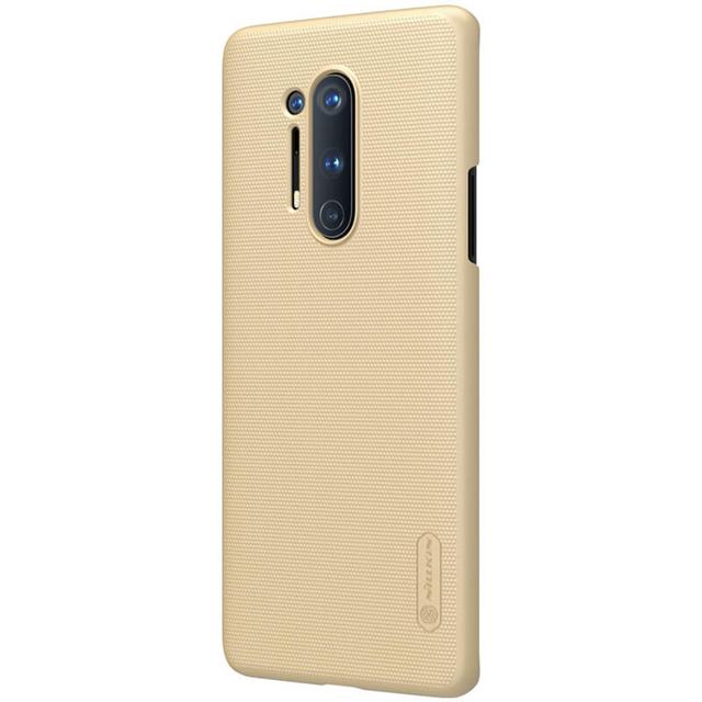 Nillkin OnePlus 8 Pro Case Mobile Cover Super Frosted Shield Hard Phone Cover with Stand [ Slim Fit ] [ Designed Case for OnePlus 8 Pro ] - Gold - Gold - SW1hZ2U6MTIzMTIy