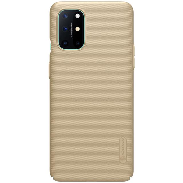 Nillkin Cover Compatible with Oneplus 8T Case Super Frosted Shield Hard Phone Cover [ Slim Fit ] [ Designed Case for Oneplus 8T / 8T+ 5G ] - Gold - Gold - SW1hZ2U6MTIyMDU5