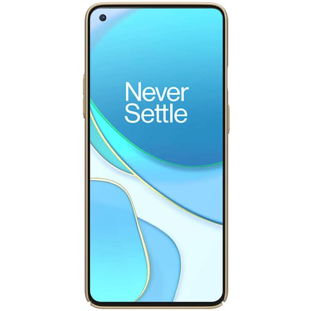 Nillkin Cover Compatible with Oneplus 8T Case Super Frosted Shield Hard Phone Cover [ Slim Fit ] [ Designed Case for Oneplus 8T / 8T+ 5G ] - Gold - Gold - SW1hZ2U6MTIyMDYx