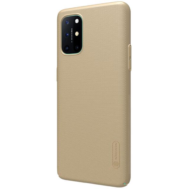 Nillkin Cover Compatible with Oneplus 8T Case Super Frosted Shield Hard Phone Cover [ Slim Fit ] [ Designed Case for Oneplus 8T / 8T+ 5G ] - Gold - Gold - SW1hZ2U6MTIyMDYz