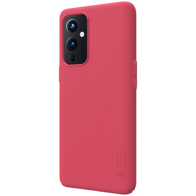 Nillkin Cover Compatible with OnePlus 9 Case Super Frosted Shield Hard Phone Cover [ Slim Fit ] [ Designed Case for Oneplus 9 UK Version ] - Red - Red - SW1hZ2U6MTIyMDQy