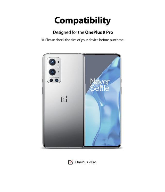 Ringke DualEasy Wing Compatible For OnePlus 9 Pro Screen Protector Full Coverage (Pack of 2) Dual Easy Film Case Friendly Protective Film [ Designed Screen Guard For OnePlus 9 Pro ] - Clear - SW1hZ2U6MTI3MTYw