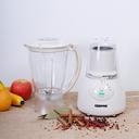 Geepas GSB5484 400W Multi-function Glass Jug Blender Smoothie Maker - Stainless Steel Cutting Blades, 4 Speed Control with Pulse - 1.5L PS Jar - Powerful Motor Blender & Ice Crusher - 2 Years Warranty - SW1hZ2U6MTQzNDc3