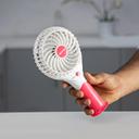 Geepas GF9617 Rechargeable Mini Fan - Personal Portable Fan with 3 Speed Options - USB Travel Fan for Office, Home and Travel Use (5V USB)- 8 Hours Working - SW1hZ2U6MTQ4NDEy
